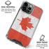 Canada Flag Distressed iPhone 16 Pro Max Clear Case
